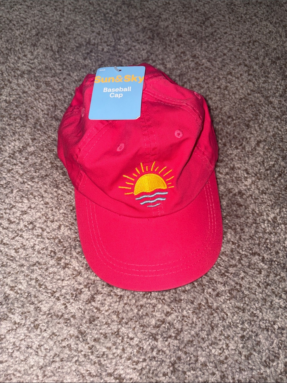 C9 by Champion Red Baseball Cap with Yellow Embroidery
